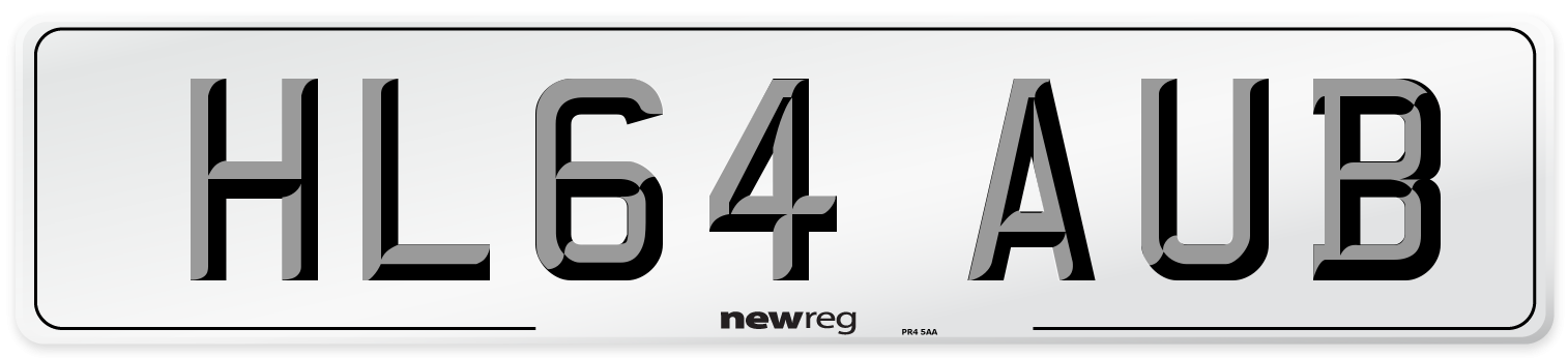 HL64 AUB Number Plate from New Reg